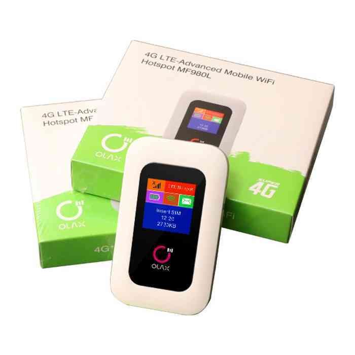 OLAX MF980L 4G LTE 150Mbps Wifi Router Hotspot Mifi With LCD Support